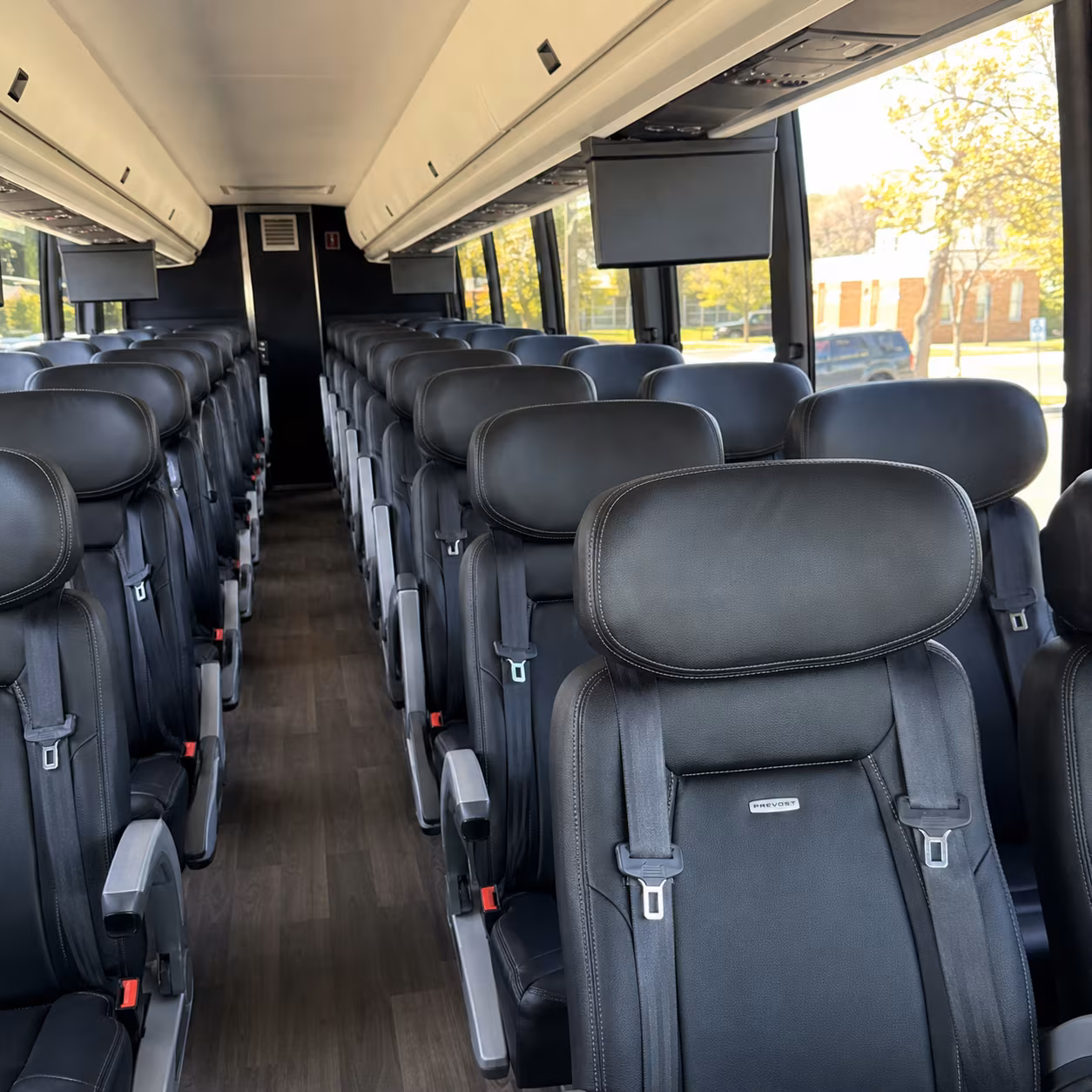 charlotte charter bus interior